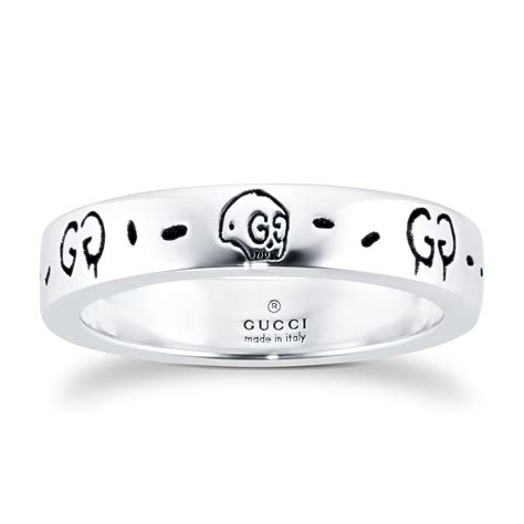 gucci silver ghost ring|Gucci ghost ring size 7.